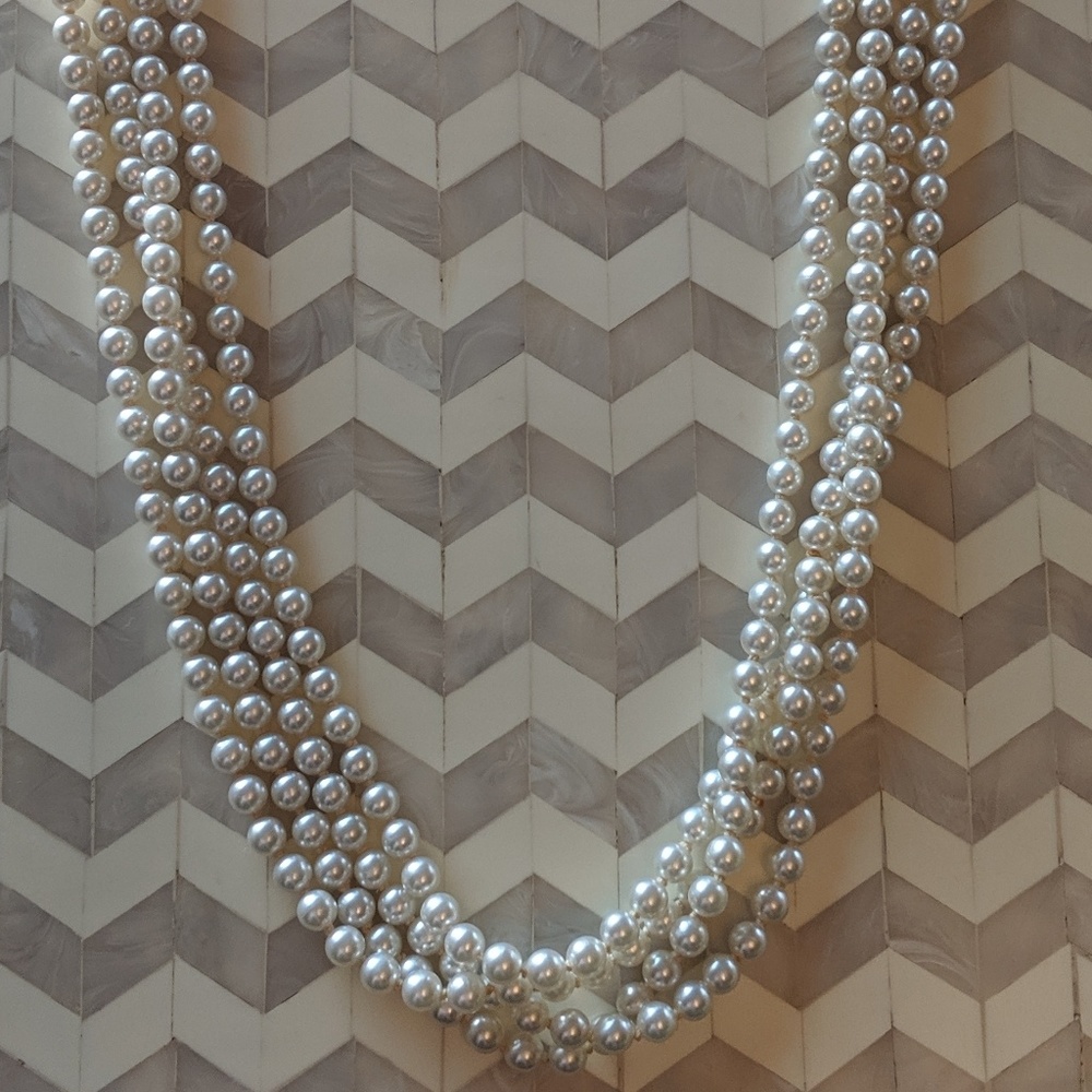 Vintage 60 Inch Costume Pearls